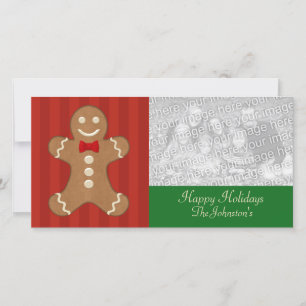 Gingerbread Man Feestdagenkaart