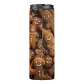 Gingerbread Man Festive Scene Thermosbeker (Achterkant)