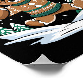 Gingerbread Man Football Ugly Christmas Pyjamas Co Poster (Hoek)