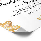 Gingerbread man - fopspeen jacht baby shower spel poster (Hoek)