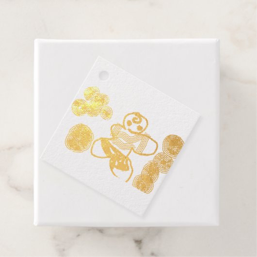 Gingerbread man fun bedankjes labels (Met doos)