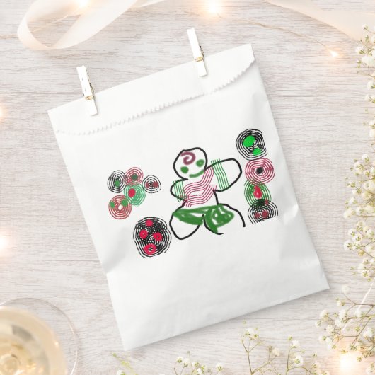 Gingerbread man fun bedankzakje (Geknipt)