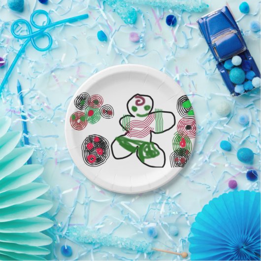 Gingerbread man fun papieren bordje (Feest)