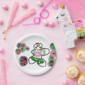 Gingerbread man fun papieren bordje (Feest)
