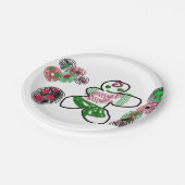 Gingerbread man fun papieren bordje (Gekanteld)