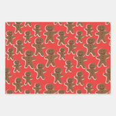 GINGERBREAD MAN GATHERPAPER SHEETS INPAKPAPIER VEL (Voorkant)