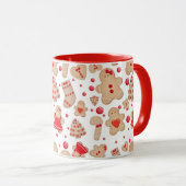 Gingerbread Man Gebakken Koekjes Landelijk Whimsic Mok (Voorkant rechts)