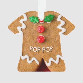 Gingerbread Man Gepersonaliseerde Kerstmis Ornament
