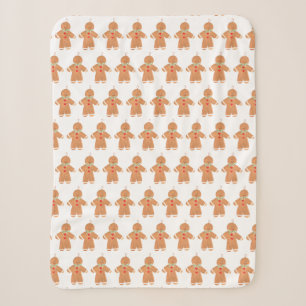 Gingerbread Man Gift Kerst Schattigee Kerstmis Sherpa Deken