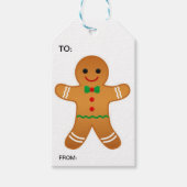 Gingerbread Man Gift Label Cadeaulabel (Voorkant)
