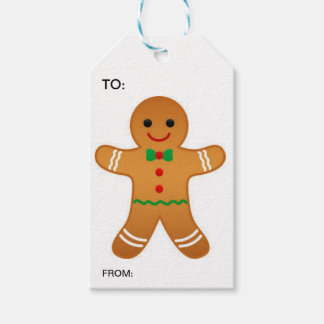 Gingerbread Man Gift Label Cadeaulabel