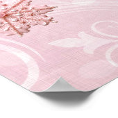 Gingerbread Man Girl Christmas Baby Shower Poster (Hoek)