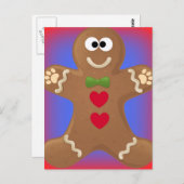 Gingerbread Man Goo Goo Eyes Briefkaart (Voorkant / Achterkant)