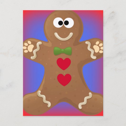 Gingerbread Man Goo Goo Eyes Briefkaart (Voorkant)