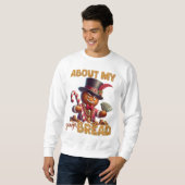 Gingerbread Man Grappige Rode Kerst Trui (Voorkant volledig)