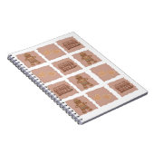 Gingerbread Man & Hearts Notebook Design Notitieboek (Rechterzijde)