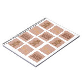 Gingerbread Man & Hearts Notebook Design Notitieboek (Linkerzijde)