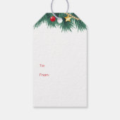 Gingerbread man, heilige baby 1e kerst cadeaulabel (Achterkant)