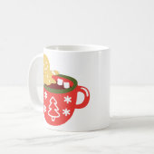 Gingerbread Man Hete Chocolade Jacuzzi  Koffiemok (Voorkant links)