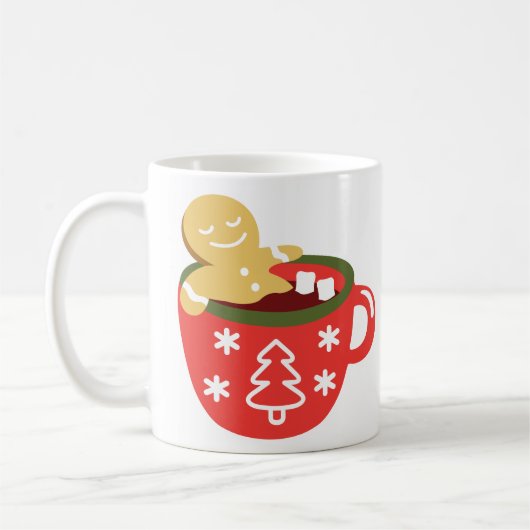 Gingerbread Man Hete Chocolade Jacuzzi  Koffiemok (Links)