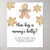 Gingerbread man hoe groot is mama's buik spel poster (Voorkant)