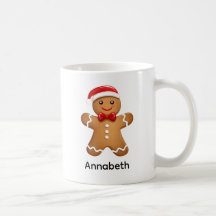 Gingerbread Man Holiday Cookie gepersonaliseerd