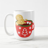 Gingerbread Man Hot Chocolade Jacuzzi Koffiemok (Links)