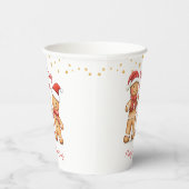 Gingerbread Man House Christmas Paper Cup Papieren Bekers (Rechts)