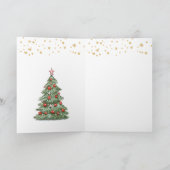 Gingerbread Man House Kleindochter Kerstmis Feestdagen Kaart (Binnen)