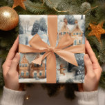 Gingerbread Man & House Snowy Christmas Cadeaupapier<br><div class="desc">Dit feestelijke inpakpapier is voorzien van prachtig geïllustreerde peperkoekhuizen en peperkoekmannetjes omringd door wintergroen en sneeuwsneeuw, in delicate waterverf, en voegt een zoete toets toe aan uw vakantiegroeten. Perfect voor het inpakken van cadeaus voor geliefden, dit inpakpapier brengt feestvreugde aan uw cadeaus, waarbij klassieke kerstmotieven worden gecombineerd met kunstzinnige flair...</div>