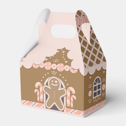 Gingerbread man huis DIY Bedankdoosjes (Voorkant Zijde)