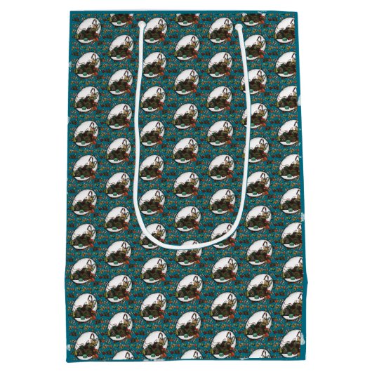 Gingerbread Man- Ice Medium Cadeauzakje (Achterkant)