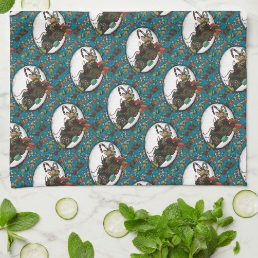 Gingerbread Man- Ice Theedoek (Gevouwen)