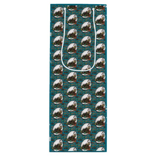 Gingerbread Man- Ice Wijn Cadeautas (Voorkant)