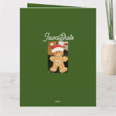 Gingerbread man kaart (Achterkant)