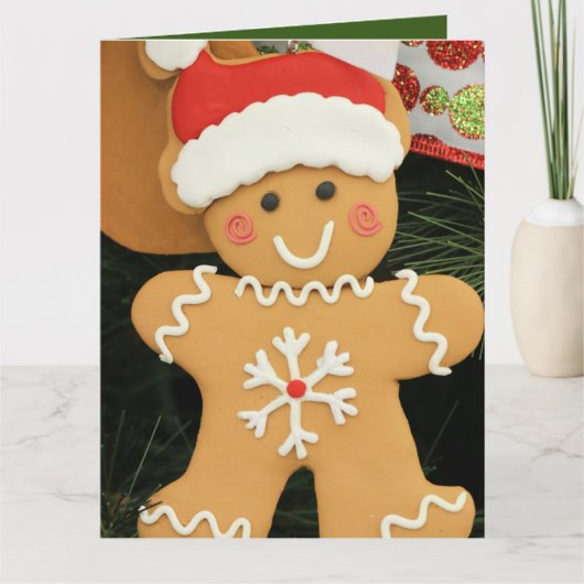 Gingerbread man kaart (Voorkant)