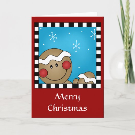 Gingerbread Man kaart (Voorkant)