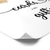 Gingerbread man - kaarten en geschenken baby showe poster (Hoek)