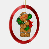 Gingerbread Man  Keramisch Ornament (Rechts)