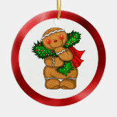 Gingerbread Man Keramisch Ornament (Voorkant)