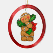 Gingerbread Man  Keramisch Ornament (Links)