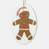 Gingerbread Man Keramisch Ornament (Links)