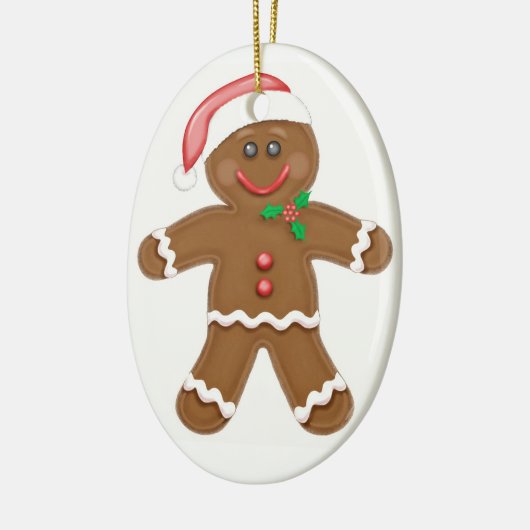 Gingerbread Man Keramisch Ornament (Links)