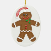 Gingerbread Man Keramisch Ornament (Voorkant)