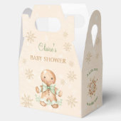 Gingerbread Man Kerst Baby shower Favor Box Bedankdoosjes (Geopend)