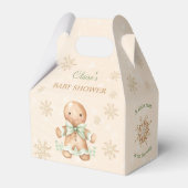 Gingerbread Man Kerst Baby shower Favor Box Bedankdoosjes (Voorkant Zijde)