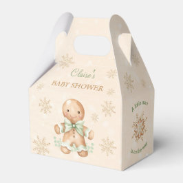 Gingerbread Man Kerst Baby shower Favor Box Bedankdoosjes