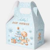 Gingerbread Man Kerst Baby shower Grote Tafel Bedankdoosjes (Voorkant)