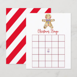 Gingerbread man - Kerst Bingo Game Kaart