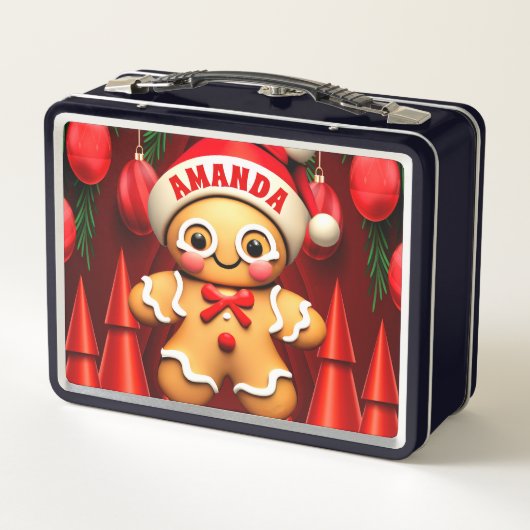 Gingerbread Man Kerst Gepersonaliseerde Kinderen (Achterkant)